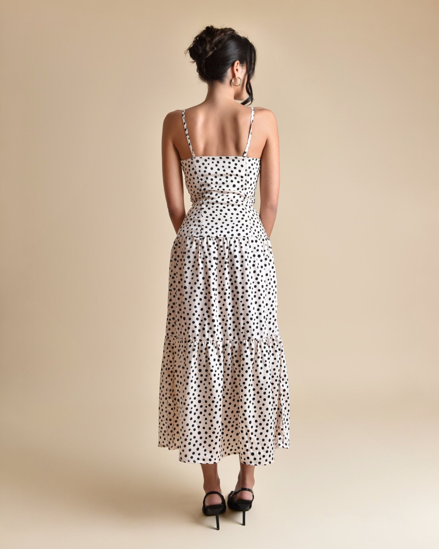 Bustier Midi Dress with Delicate Straps - APHRODITE