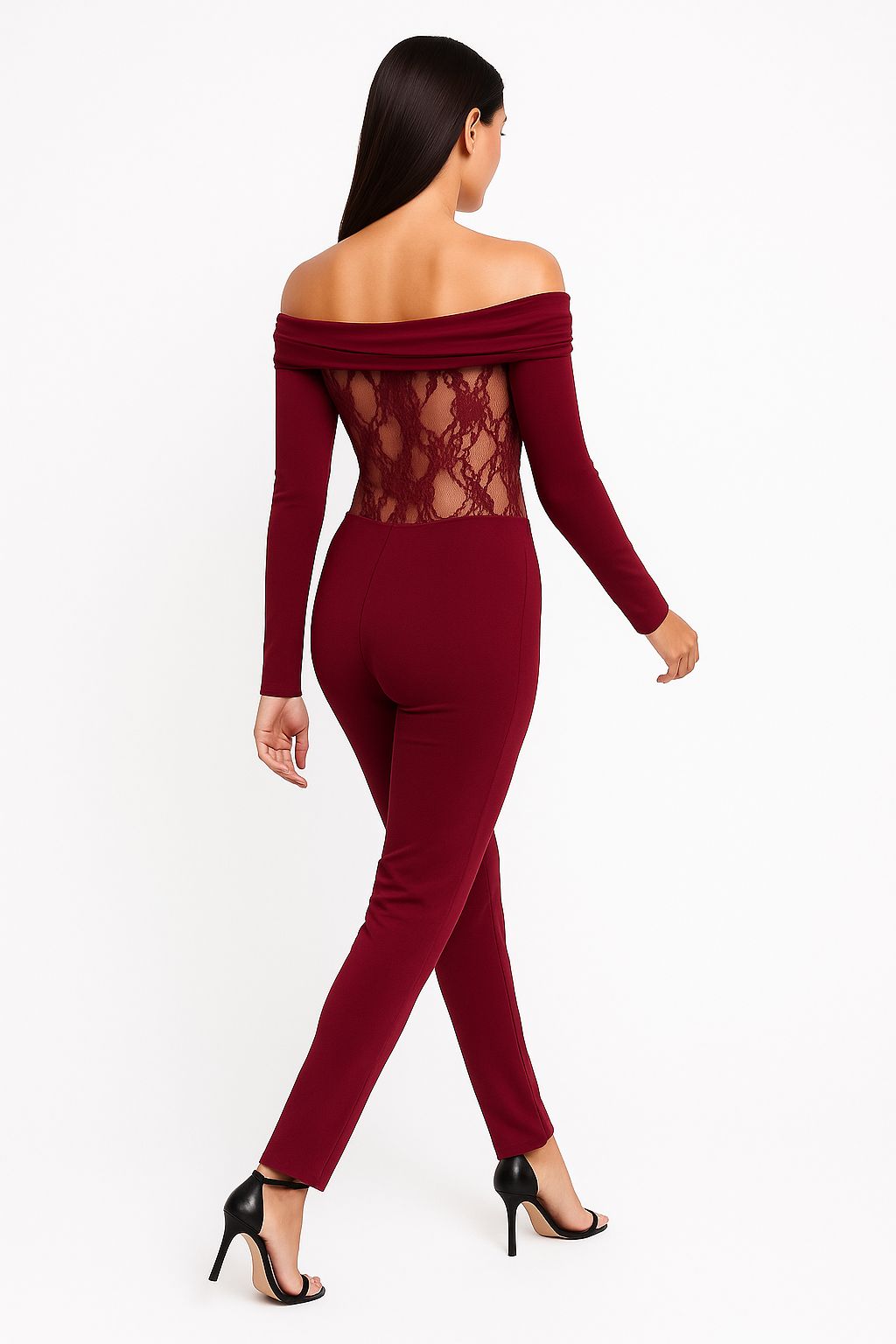 Ruby Siren Lace Cut-Out Jumpsuit